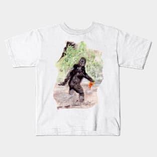 Bigfoot and Pizza Kids T-Shirt